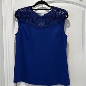 Reiss Blue Sleeveless Top